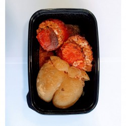 Frozen Gemistà, baked tomatoes and peppers stuffed with rice - 400gr - Spitika Trofima