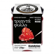 Dolce al cucchiaio di rosa, tradizionale - 250gr - Kandylas