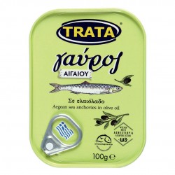 Anchovies "Aegeo" in olive oil - 100gr - Trata