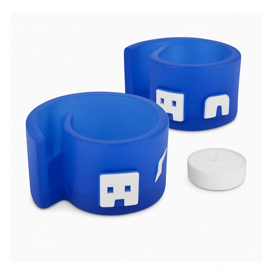 Portacandele fatto a mano 8,5 x 5,5cm - Aiolos