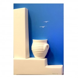 Handmade ceramic picture 16X22,5cm - Aiolos 