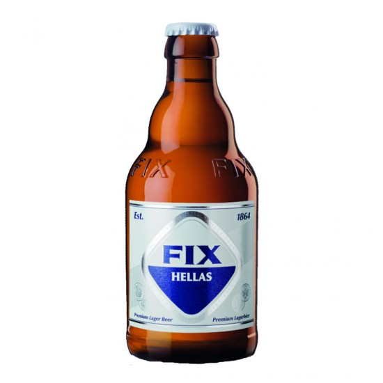 Fix Hellas Beer bottle - 330ml - 5% vol - Olympic Brewery