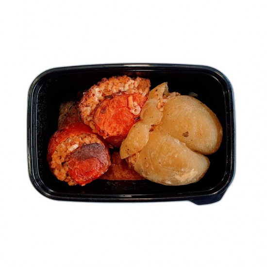 Gemistà, pomodori e peperoni al forno ripieni di riso surgelati - 400gr - Spitika Trofima
