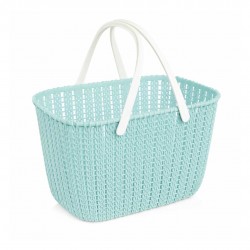 Cestino di plastica celeste - H17xL18,5xP26,5cm - Ηellinikon Cestino di plastica celeste - H17xL18,5xP26,5cm - Ηellinikon