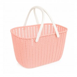 Cestino di plastica rosa - H17xL18,5xP26,5cm - Ηellinikon Cestino di plastica rosa - H17xL18,5xP26,5cm - Ηellinikon
