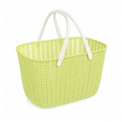 Cestino di plastica verde chiaro - H17xL18,5xP26,5cm - Ηellinikon Cestino di plastica verde chiaro - H17xL18,5xP26,5cm - Ηellinikon