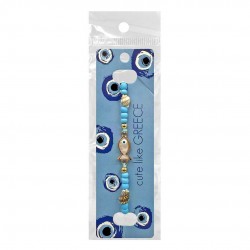 Braccialetto con occhio e pesce - Hellinikon  Braccialetto con occhio e pesce - Hellinikon