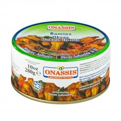 Okra (Gombo) "Bamies" in Pasto Pronto Di Salsa Di Pomodoro - 280gr - Onassis Okra (Gombo) "Bamies" in Pasto Pronto Di Salsa Di Pomodoro - 280gr - Onassis
