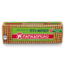 No added sugar Classic Biscuits Petit Beurre - 225gr - Papadopoulou